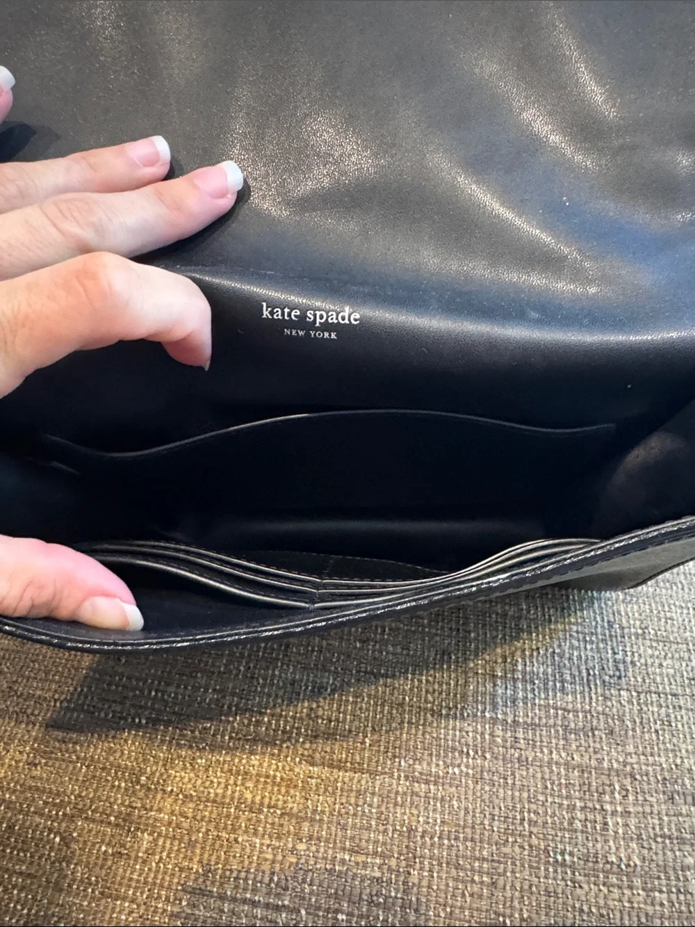 Kate Spade Neve Shearling Embellished Medium Convertible Flap Shoulder bag